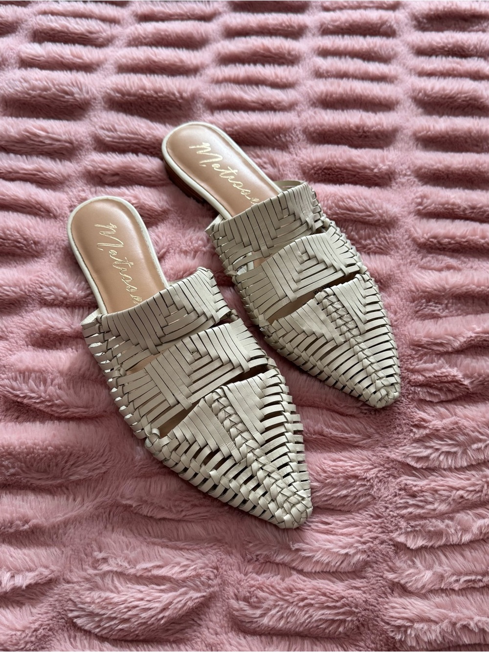 Matisse Leather Cream East Side Slingbacks